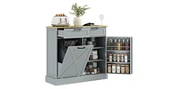 Kitchen Storage Cabinet Space-Saving Organizer for Dishes, Pantry, and Kitchen Essentials