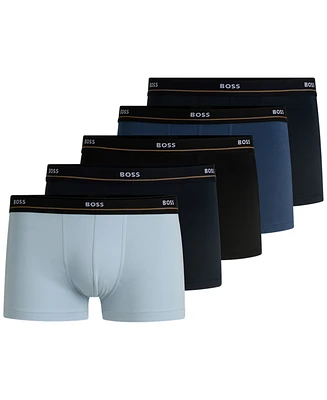Boss by Hugo Men's 5-Pack Essential Logo Trunks