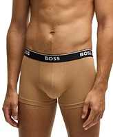Boss by Hugo Men's 3pk. Logo Power Trunks