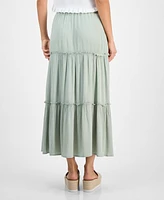 Celebrity Pink Juniors' Ruffle-Tiered Maxi Skirt