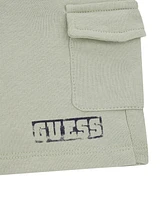 Guess Baby Boy 2-Piece Short Sleeve Gradient Logo T-Shirt and Cargo