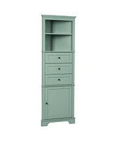 Slickblue Tall Cabinet with 3 Drawers – Space-Saving Storage Solution for Home, Office, or Bedroom