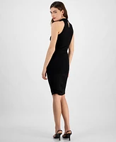 Guess Women's Carmela Sleeveless Halter Midi Dress