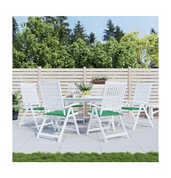 Garden Chair Cushions 6 pcs Green 19.7"x19.7"x1.2" Oxford Fabric