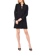 CeCe Women's Tie-Front Long-Sleeve Mini Dress