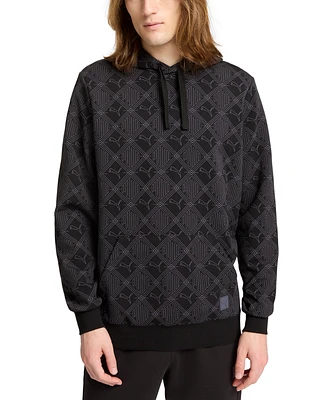 Puma Men's Essential Logomania Allover Print Hoodie