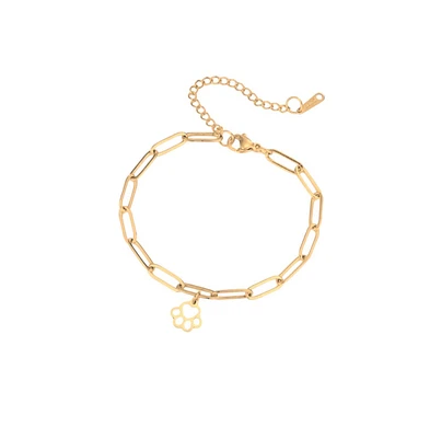 LoyalPrint Delicate Paw Print Link Bracelet