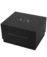 A|X Armani Exchange Men's Quartz Chronograph Black Silicone Watch, 42mm