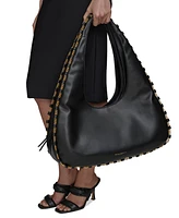Donna Karan New York Batiste Triple Compartment Leather Shoulder Bag