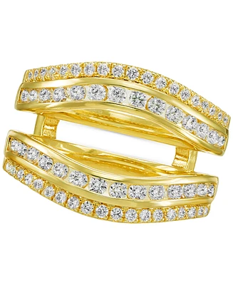 Diamond Double Row Enhancer Ring Guard (1 ct. t.w.) in 14k Gold