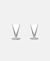 Orrefors Geometry Snaps Glass, Set of 2