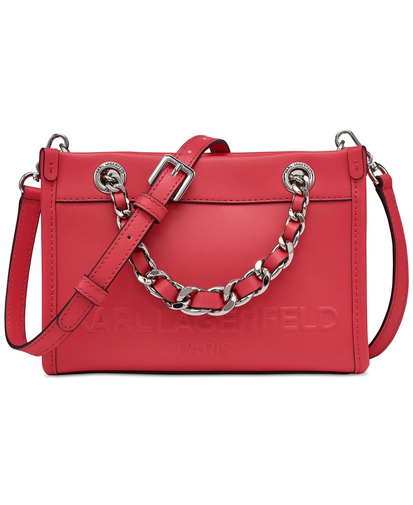 Karl Lagerfeld Paris Savoie Leather Crossbody