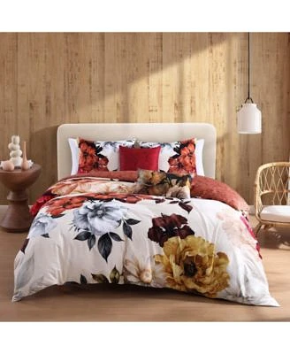 Bebejan Carnelian Flora 5 Piece Reversible Comforter Set