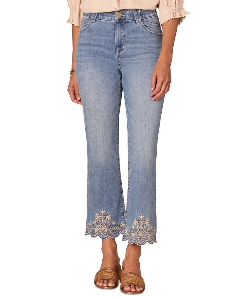 Democracy Women's High-Rise Cropped Flare Jeans