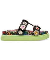 Betsey Johnson Women's Madox Embellished Platform Footbed Sandals