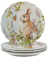 Certified International Easter Meadow Dinner Plates, Set of 4