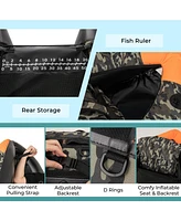 Portable Fishing Boat with 3 Detachable Storage Boxes