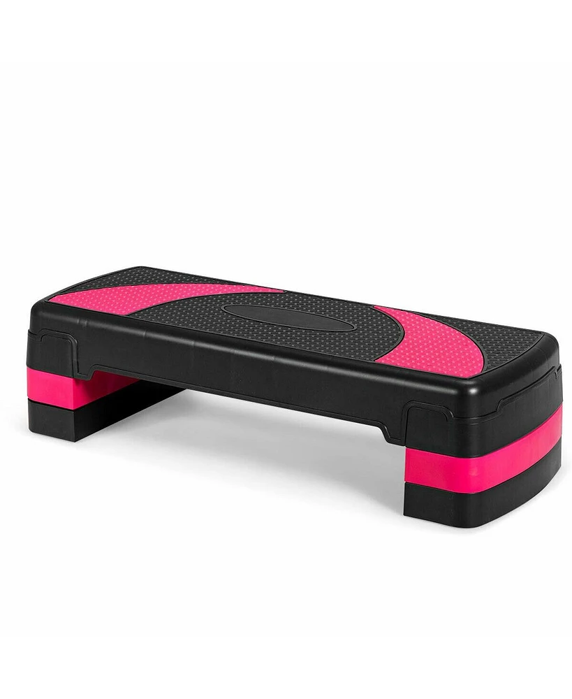 31 Inch Adjustable Exercise Aerobic Stepper with Non-Slip Pads