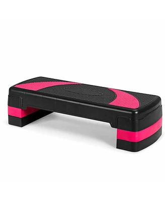 31 Inch Adjustable Exercise Aerobic Stepper with Non-Slip Pads