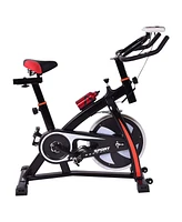 Kuyotq Household Adjustable Indoor Exercise Cycling Bike Trainer with Electronic Meter