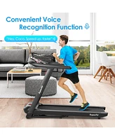 4.75HP Folding Treadmill with Preset Programs Touch Screen Control