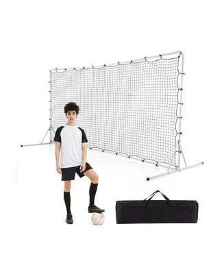 12 x 6 Feet Soccer Rebounder Net with All Weather Net