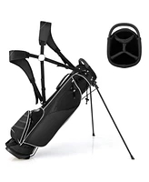 Golf Stand Cart Bag with 4 Way Divider Carry Organizer Pockets