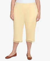 Alfred Dunner Plus Dress Code Comfort Allure Embellished Capri Pants