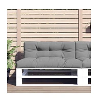 Pallet Cushion Gray 47.2"x15.7"x4.7" Fabric