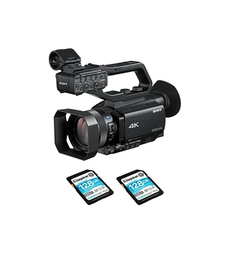 Sony Pxw-Z90V Compact Xdcam Camcorder with 128GB Sdxc Memory Card (2-Pack)