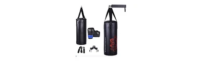 5 Pieces 40lbs Filled Punching Boxing Set with Jump Rope and Gloves