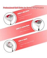 10 Pieces Ladies Complete Golf Club Set with Alloy Driver