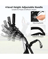 Lightweight Foldable Collapsible 4 Wheels Golf Push Cart