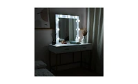 Slickblue Single Mirror with 2 Drawers – Compact Vanity Mirror with Storage for Bedroom or Bathroom