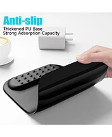 memzuoix Black Ergonomic Mouse Pad with Wrist Rest Support,Premium Memory Foam Cushioning for Pain Relief, Non-Slip Pu Base for Stable Smooth Control