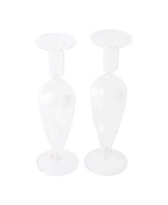 Vietri Drop 9.5" Candlesticks, Set of 2