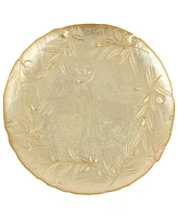 Vietri Moon Glass Olive Round Platter