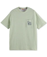 Scotch & Soda Men's Relaxed-Fit Jersey Pocket Stripe T-Shirt