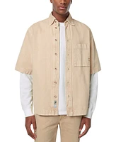 Scotch & Soda Men's Regular-Fit Button-Down Washed Denim Shirt