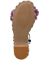Betsey Johnson Women's Marabela Macrame Platform Wedge Sandals