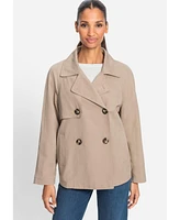 Olsen Women's Cropped Trench