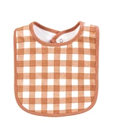 Hudson Baby Cotton Bibs, Rustic Roar, One Size