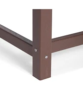 Low Outdoor Hdpe Square Patio Coffee Table