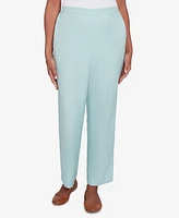 Alfred Dunner Petite Kensington Gardens Relaxed Linen Short Length Pants