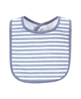 Hudson Baby Cotton Bibs, Milk And Cookies Better Together, One Size