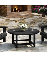 Low Outdoor Hdpe Round Patio Coffee Table