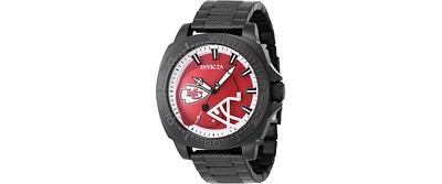 Invicta Men's 47876 Nfl Kansas City Chiefs Quartz 3 Hand White, Red Dial Watch