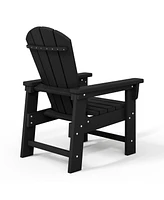 Kids Outdoor Hdpe Adirondack Plastic Patio Chair