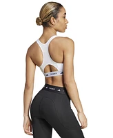 adidas Women's Medium-Impact Logo-Band Sports Bra