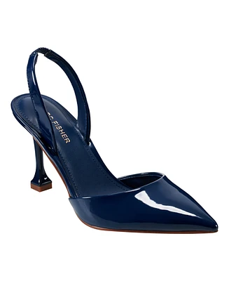 Marc Fisher Women's Hadya Pointy Toe Stiletto Slingback Pumps